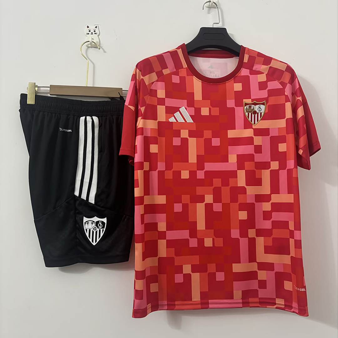 2026/27 Sevilla FC Red and Orange Training Suit S-2XL
