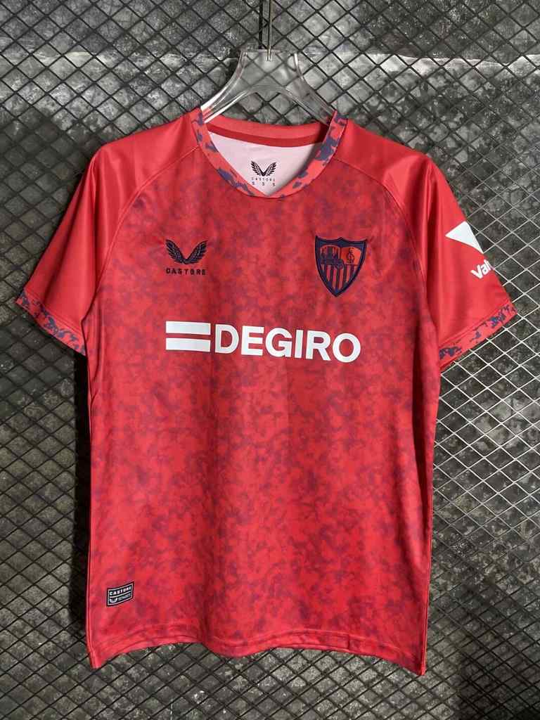 Maillot de football 24-25 Sevilla rouge — Extérieur