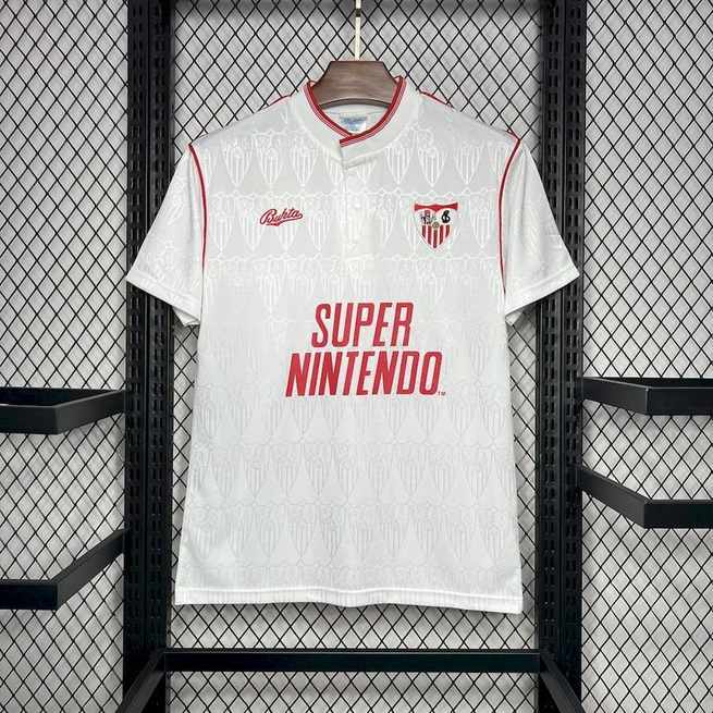 91-92 Sevilla FC Home Retro Jersey S-XXL