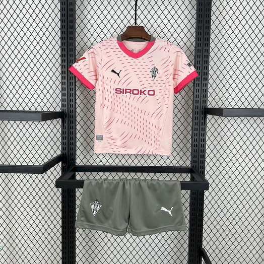 Ensemble de football enfant 24-25 Sporting de Gijon — Troisième maillot