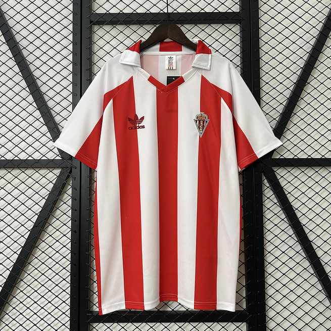 84-85 Sporting Gijon home retro jersey