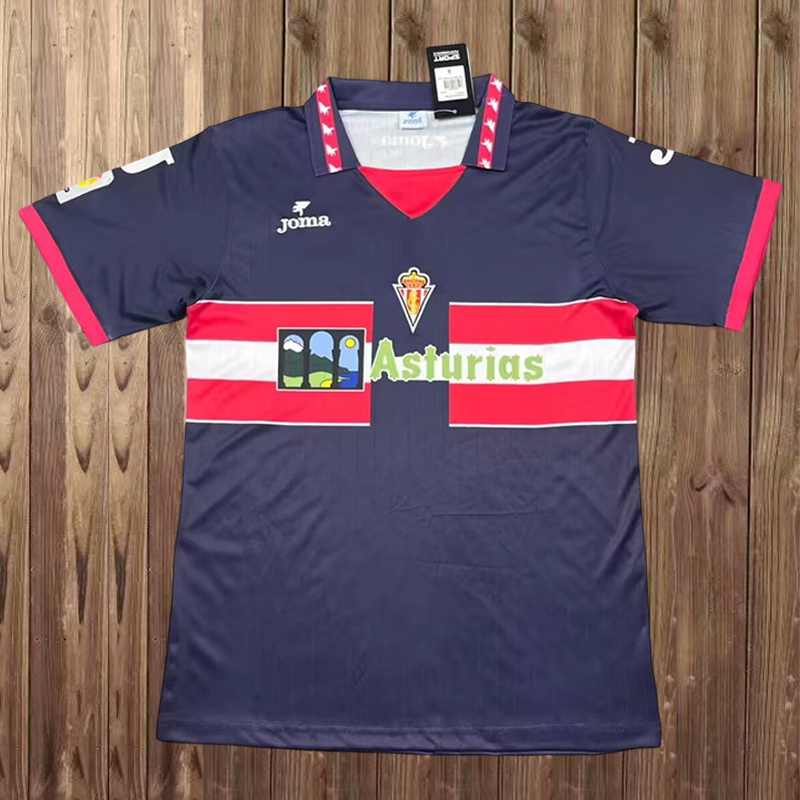 Maillot de football 96-97 Sporting de Gijon — Extérieur · Rétro