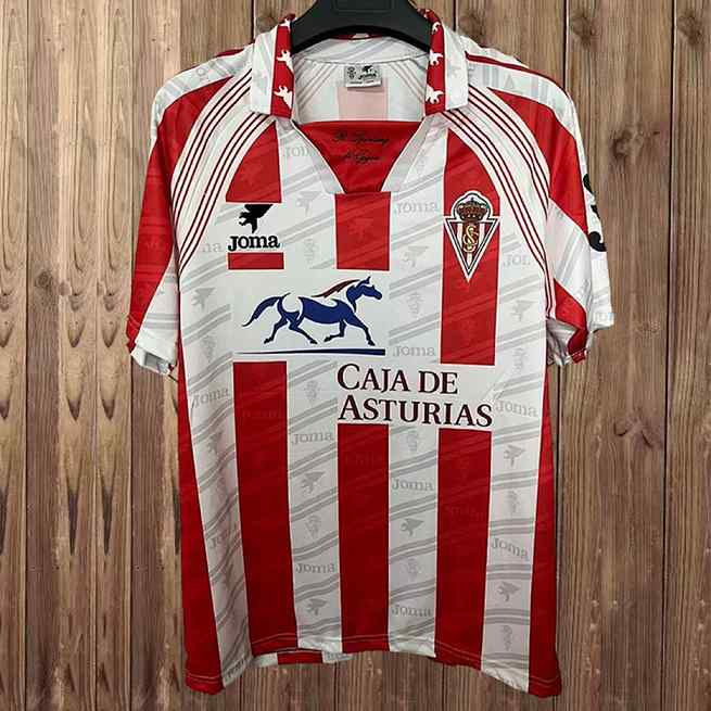 Maillot de football Sporting de Gijon — 1995/96 · Domicile · Rétro