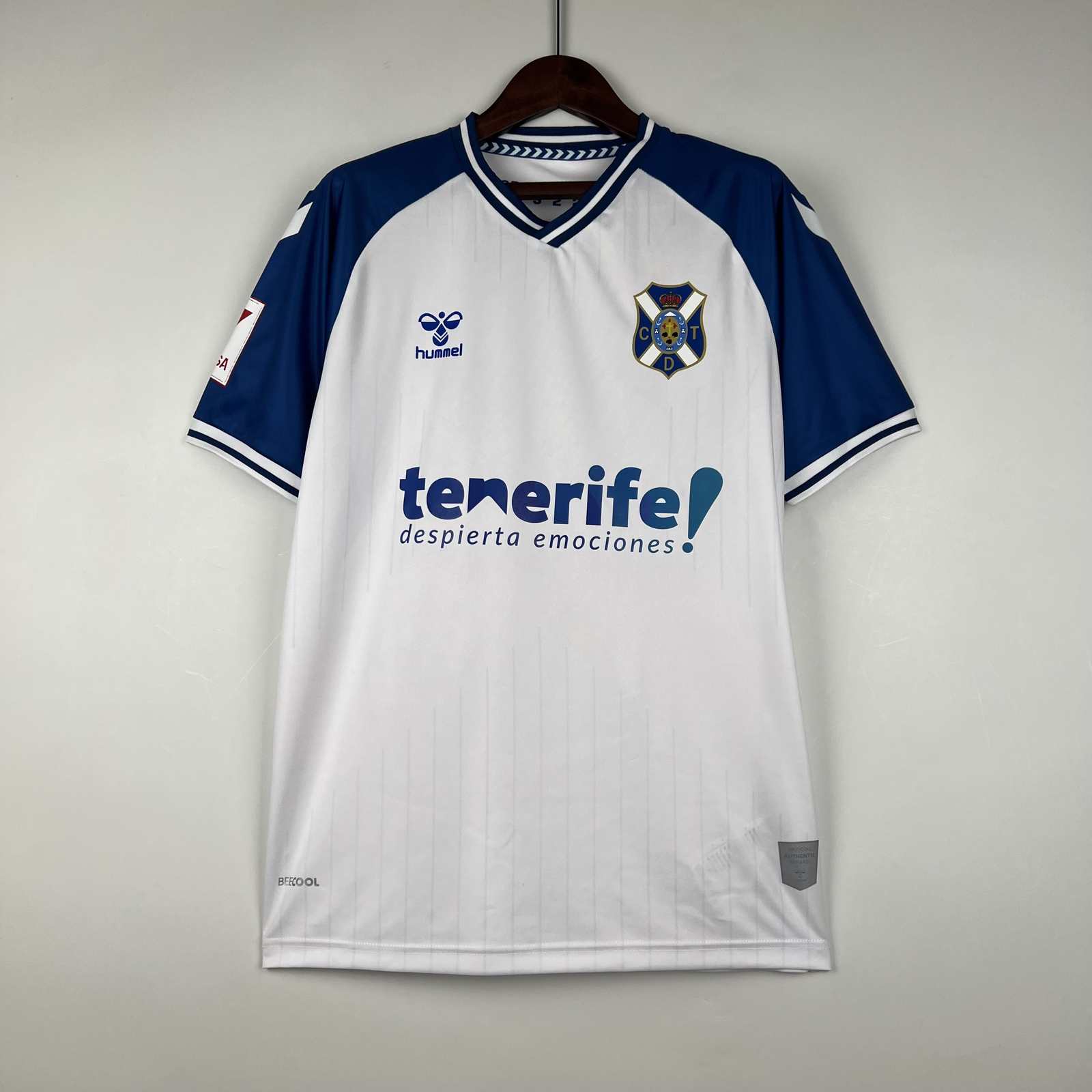 23-24 Tenerife home soccer jersey