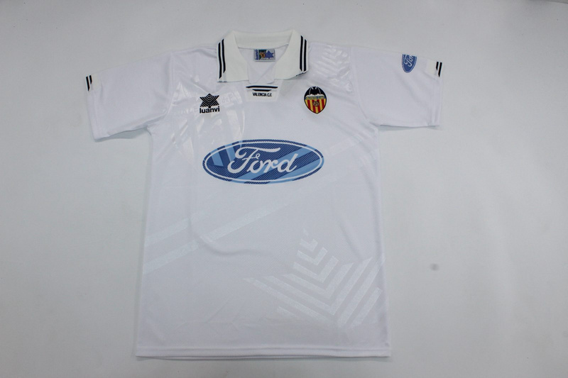 95-96 Valencia home retro jersey