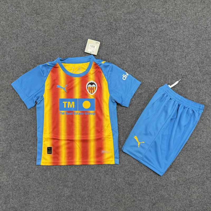 Valencia 2025/26 troisième tenue enfant taille 16-28