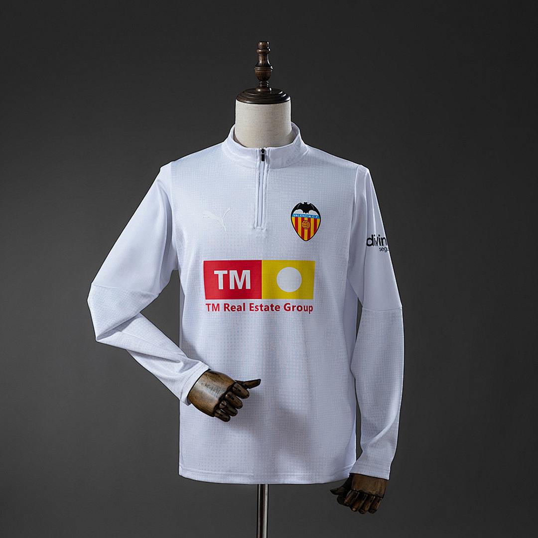 Valencia 25/26 entraînement haut blanc S-XXL