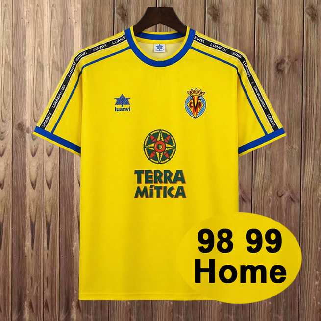 1998/99 Villarreal CF Home Retro Soccer Jersey S-2XL