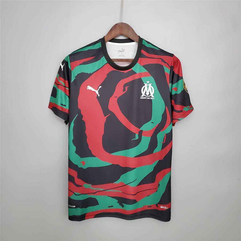 21-22 Olympique Marseille OM Africa Special Edition red black green