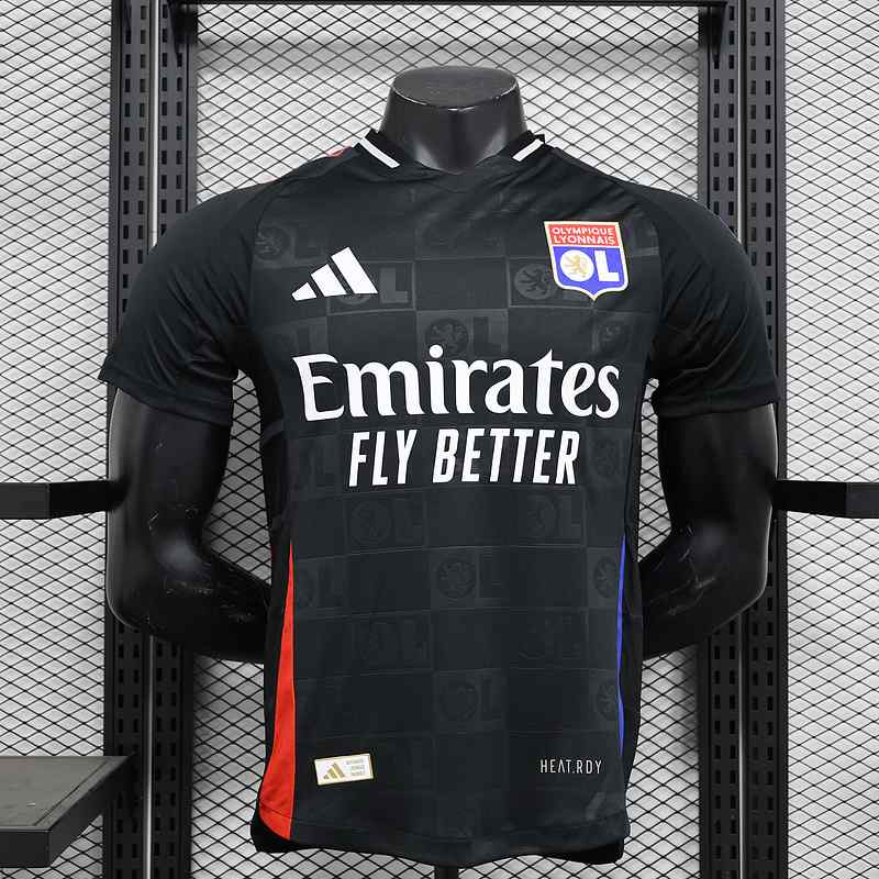 24-25 Lyon away black player version jersey