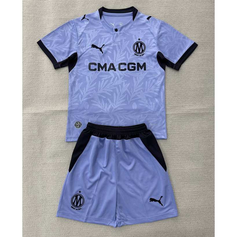 2026/27 Olympique Marseille Third Away Kids Kit Soccer Jersey 16-28
