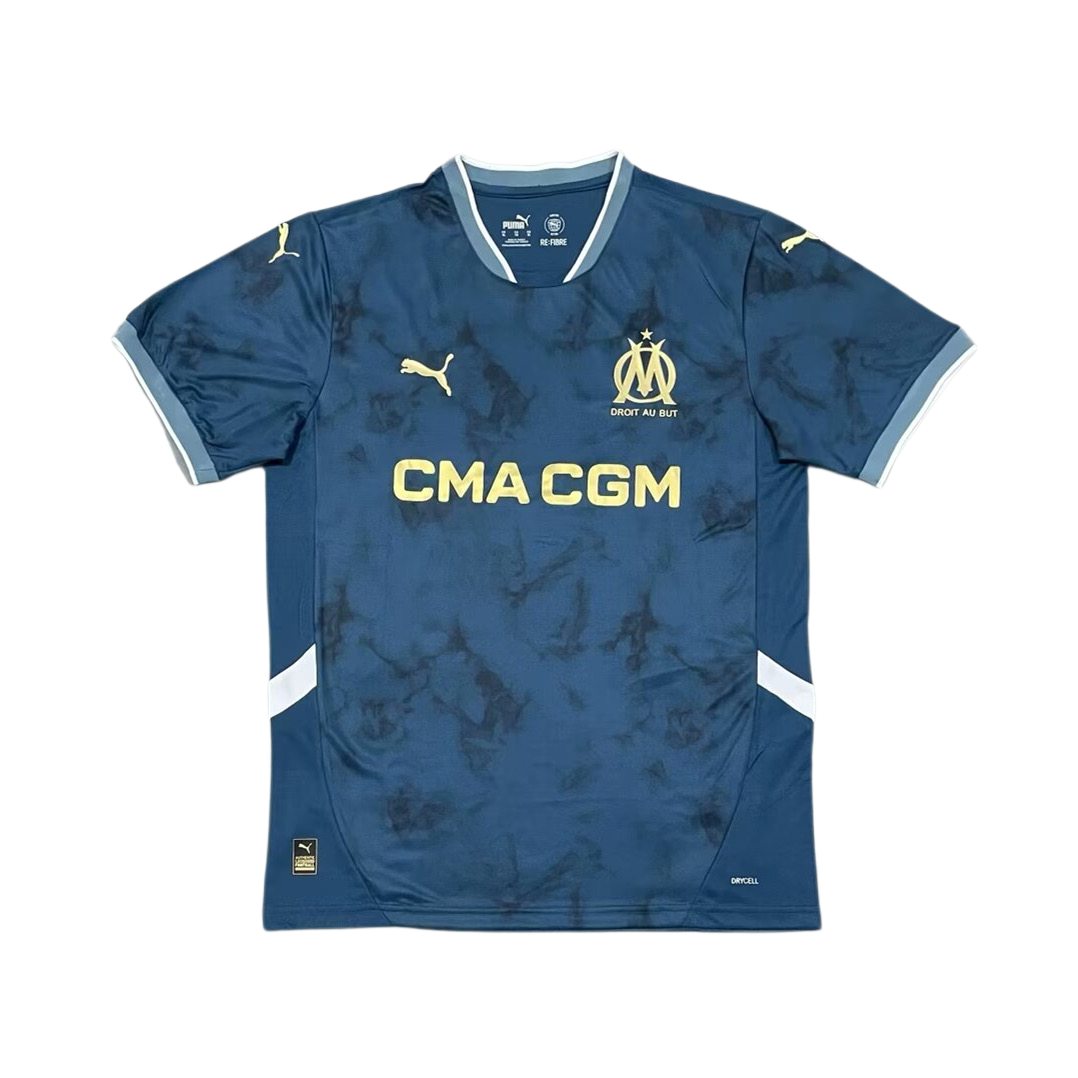 24-25 Marseille away blue soccer jersey