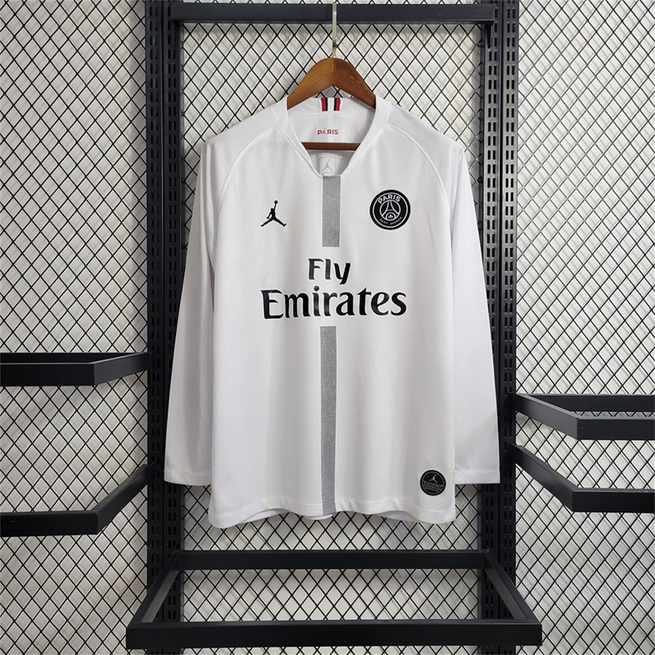 18-19 PSG White Champions League Long sleeves