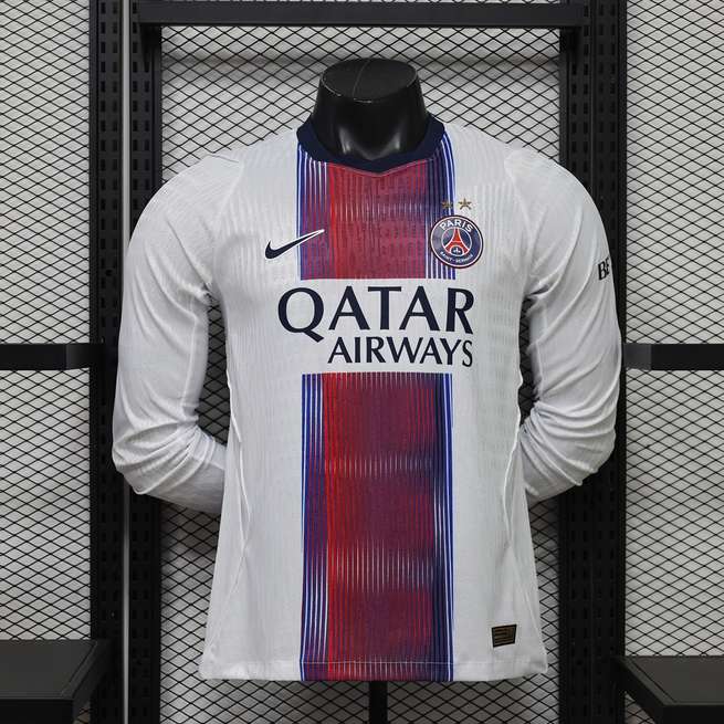 Maillot de football PSG — 2026/27 · Extérieur · Version joueur · Manches longues · tailles S–XXL