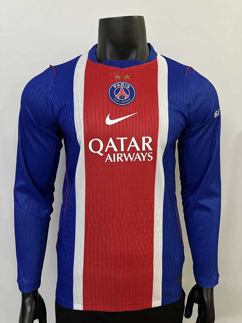 Maillot de football PSG Two Stars — 2026/27 · Domicile · Version joueur · Manches longues · tailles S–XXL