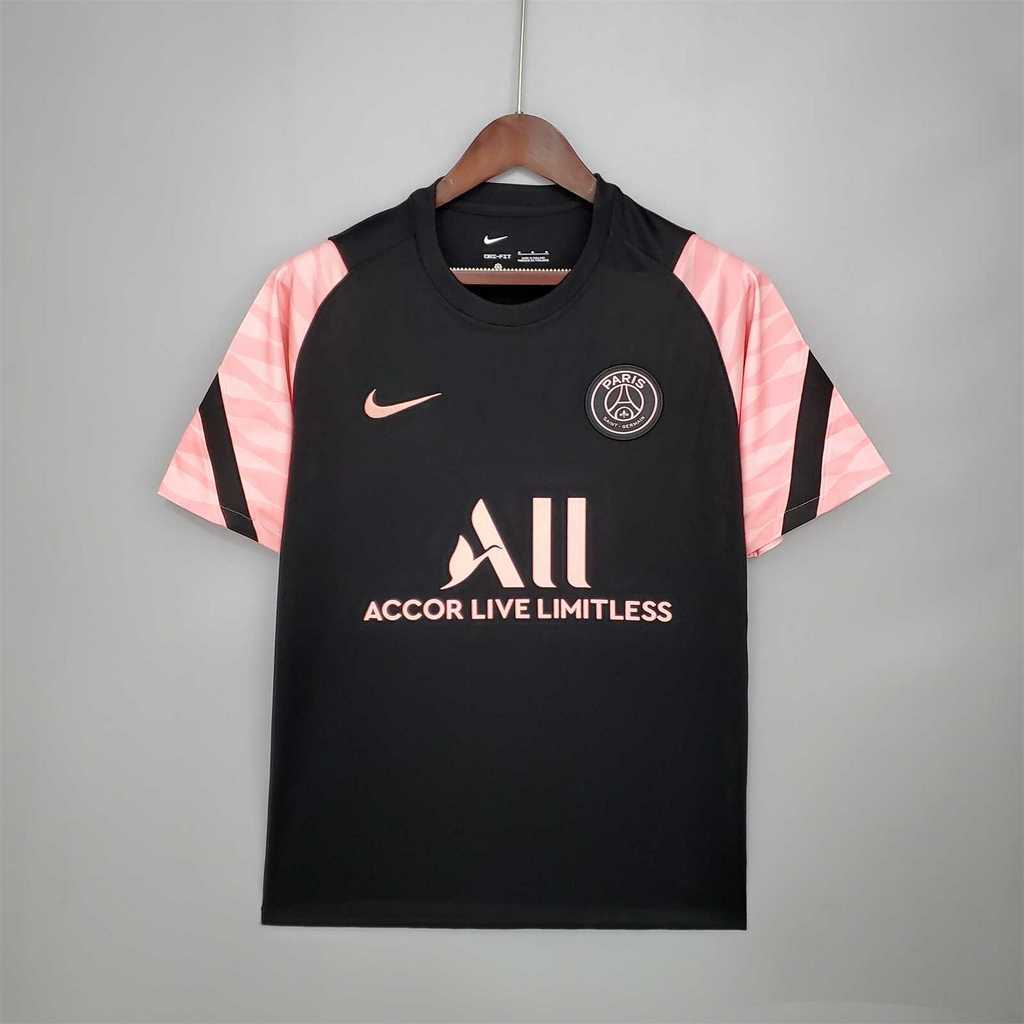 21-22 PSG Jordan black with pink Training Suit
