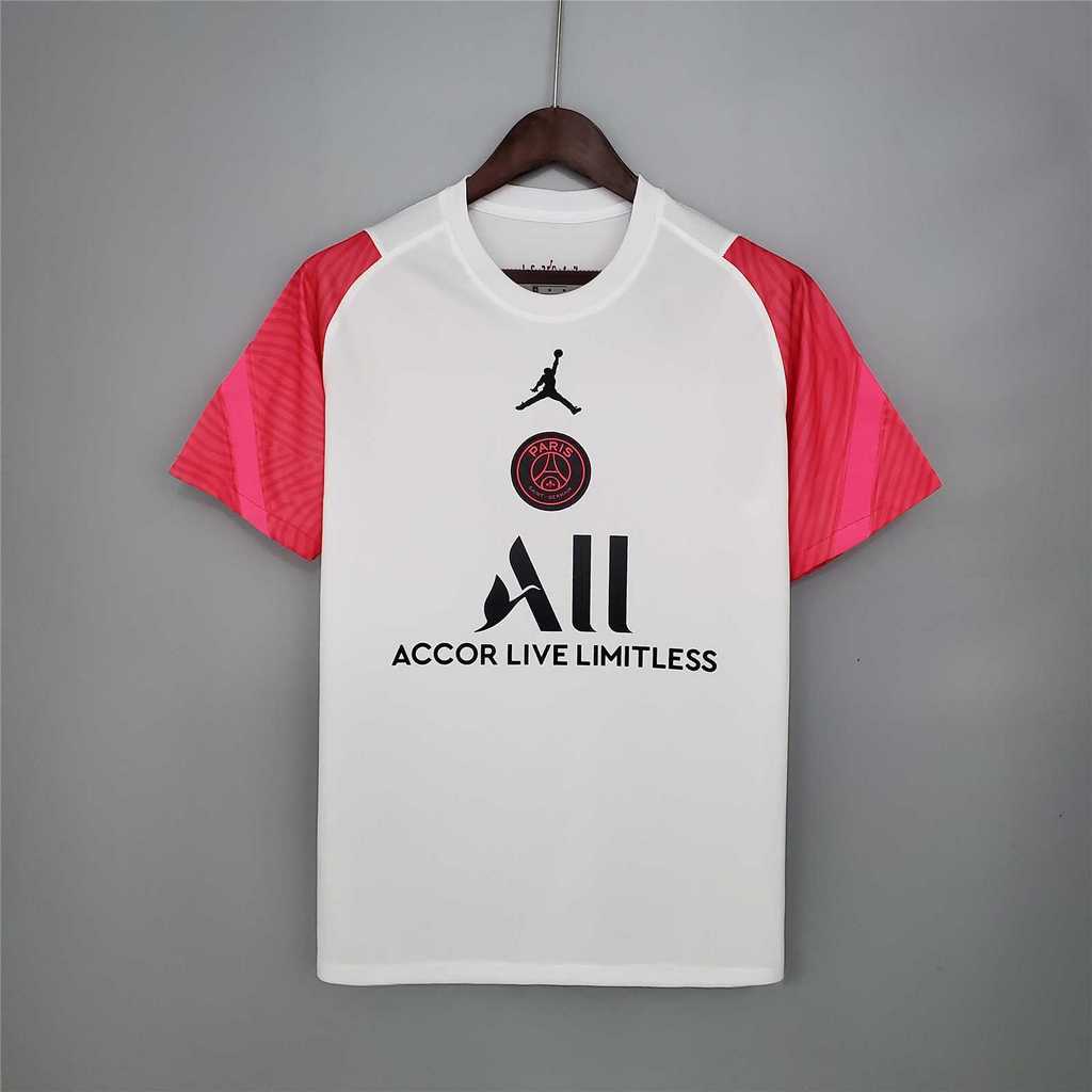 21-22 PSG Jordan training suit white and pink