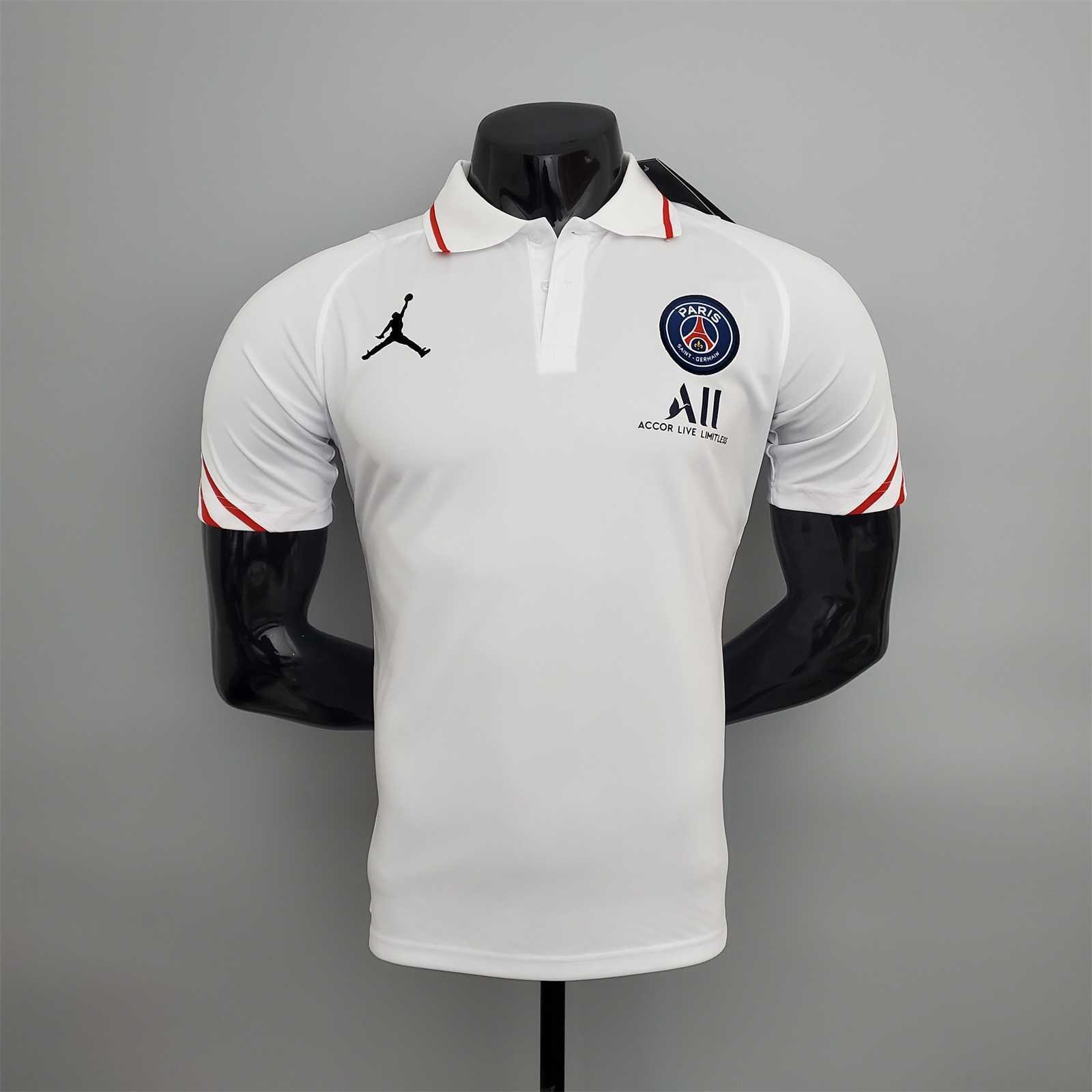 21-22 PSG Jordan white POLO