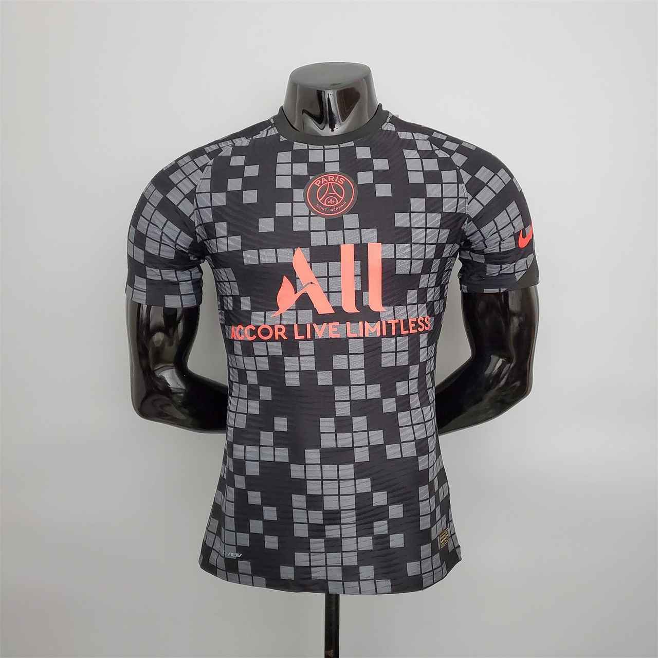 21-22 PSG black and gray training shirt player version