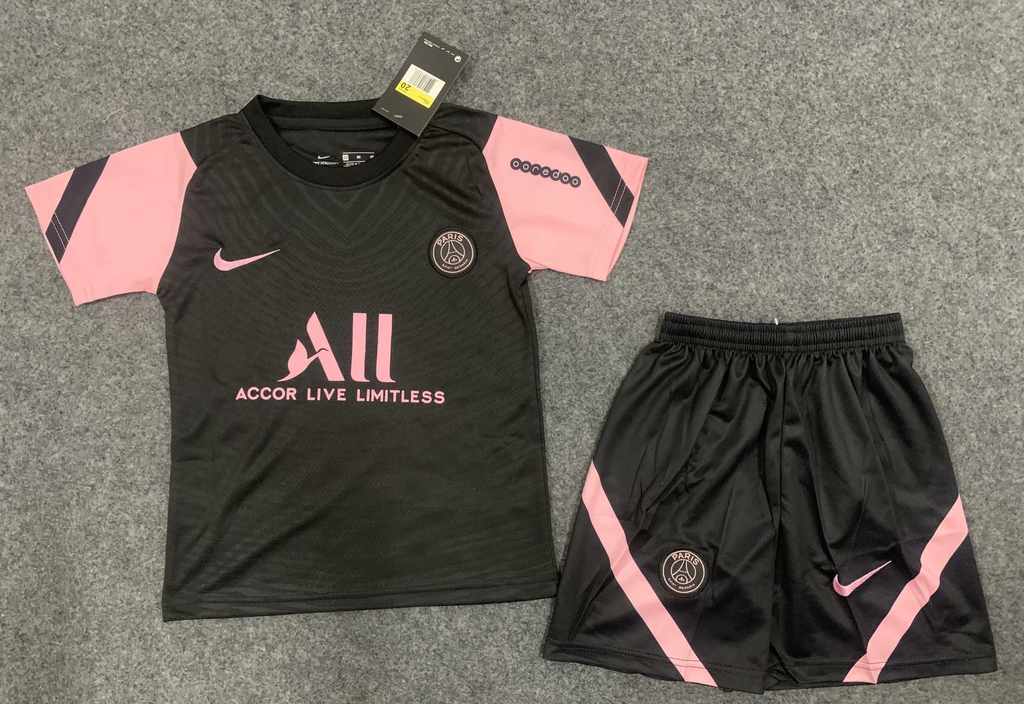 21-22 PSG black training suit kids kit