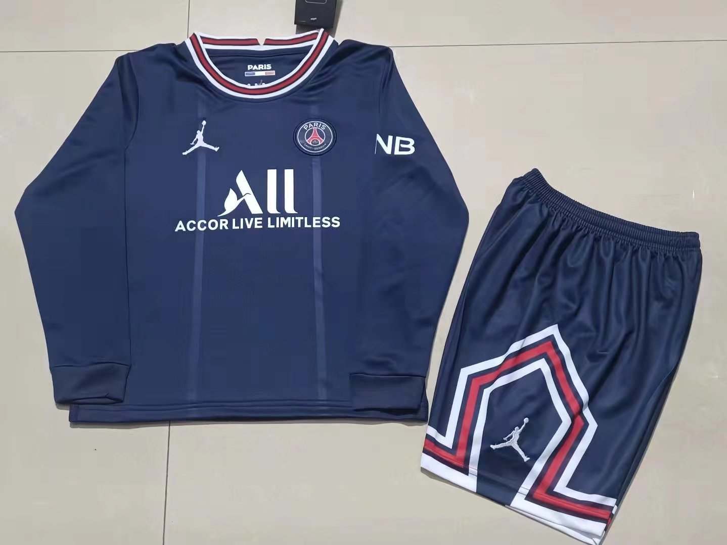 21-22 PSG home long sleeve kids kit