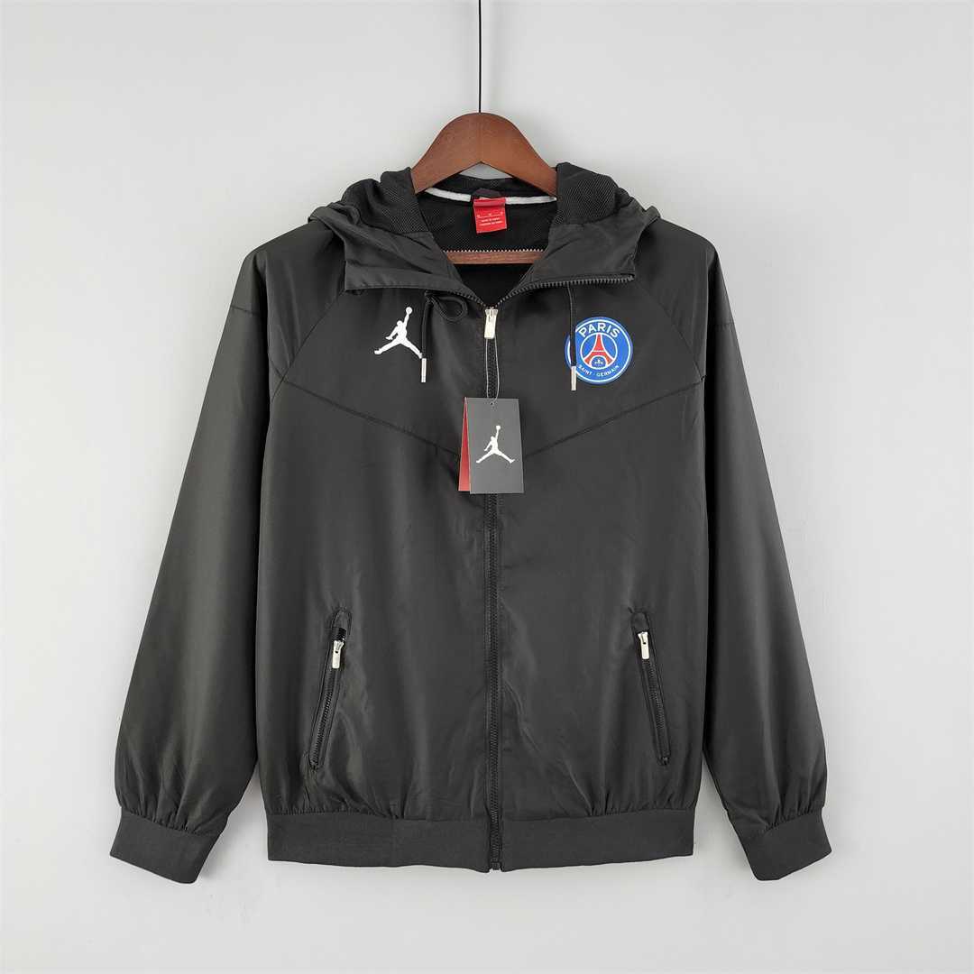 22-23 PSG black windbreaker