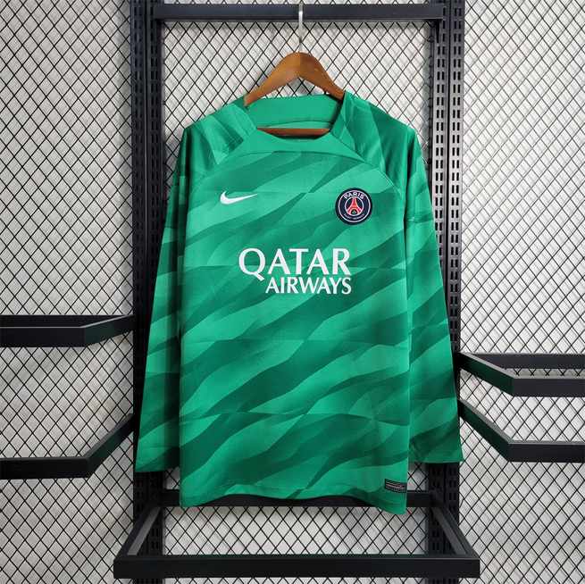 23-24 PSG Green Goalkeeper Long Sleeves