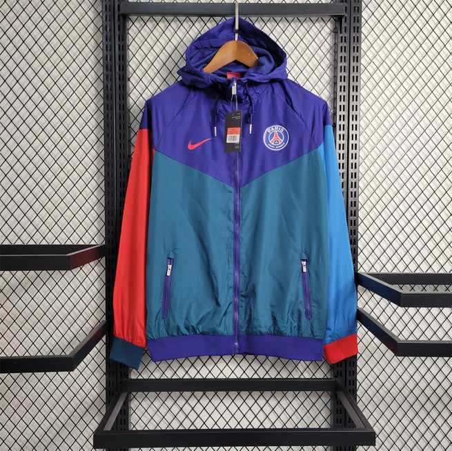 23-24 PSG Windbreaker purple and blue