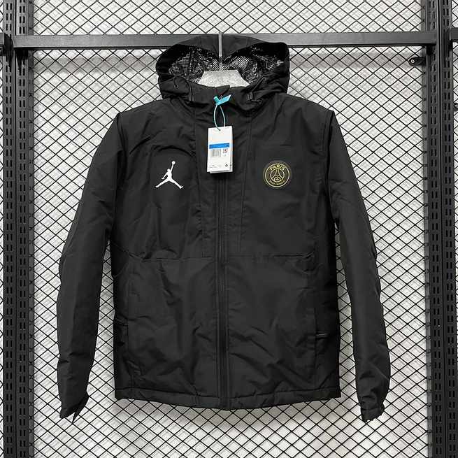 24-25 PSG Black Cotton Jacket