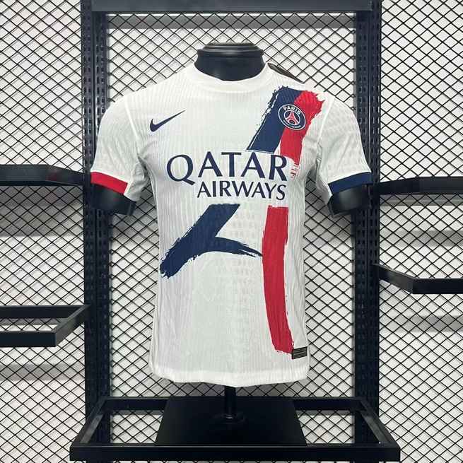 24-25 PSG extérieur blanc version joueur jerse
