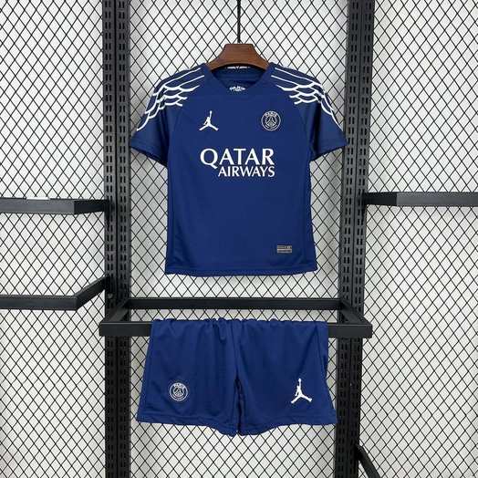 24-25 PSG fourth blue kid kit