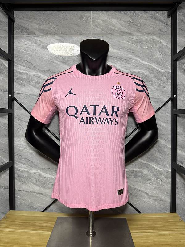 Maillot de football 25-26 PSG rose — Version joueur