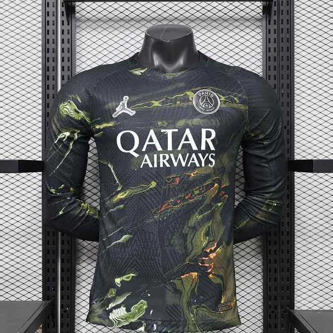 Ensemble de football 25-26 joueur PSG Fifth petit prix vente en gros Yupoo — Extérieur · Version joueur · Manches longues · tailles S–3XL
