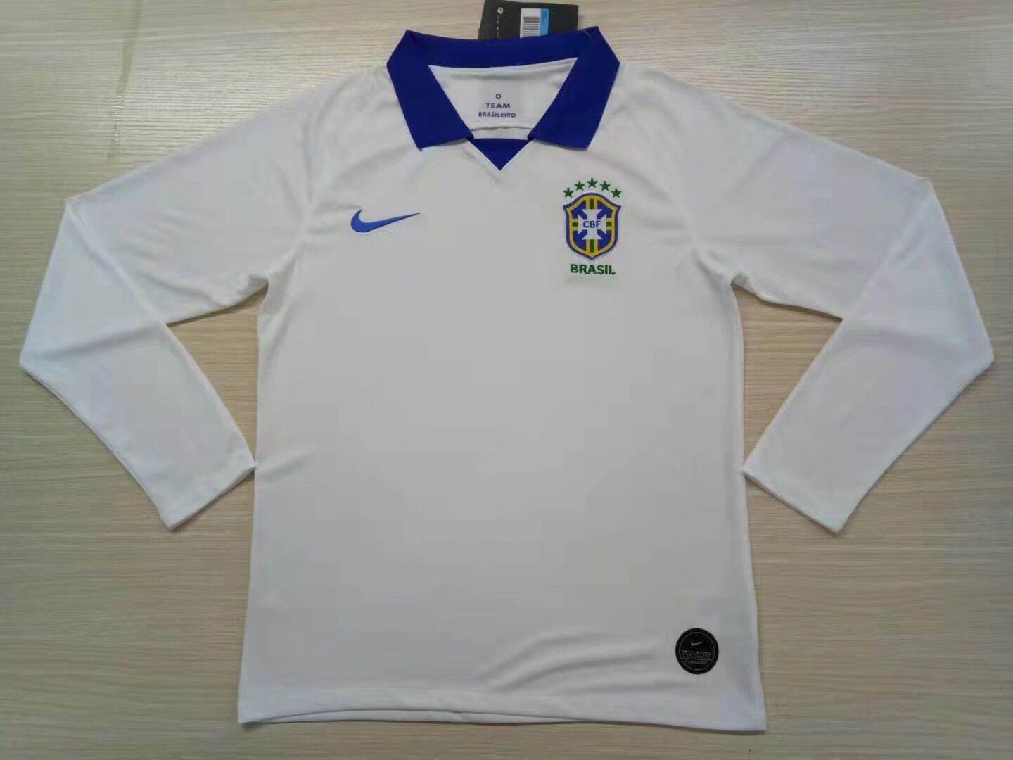 Bra-zilian away white long sleeve 2019