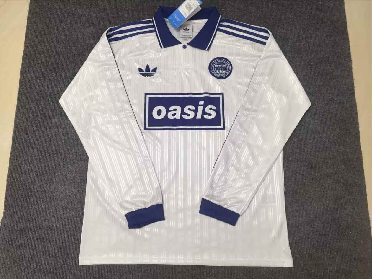 2026 Oasis White 25 Long Sleeve S-4XL 2026 绿洲 白色 25 长袖 S-4XL
