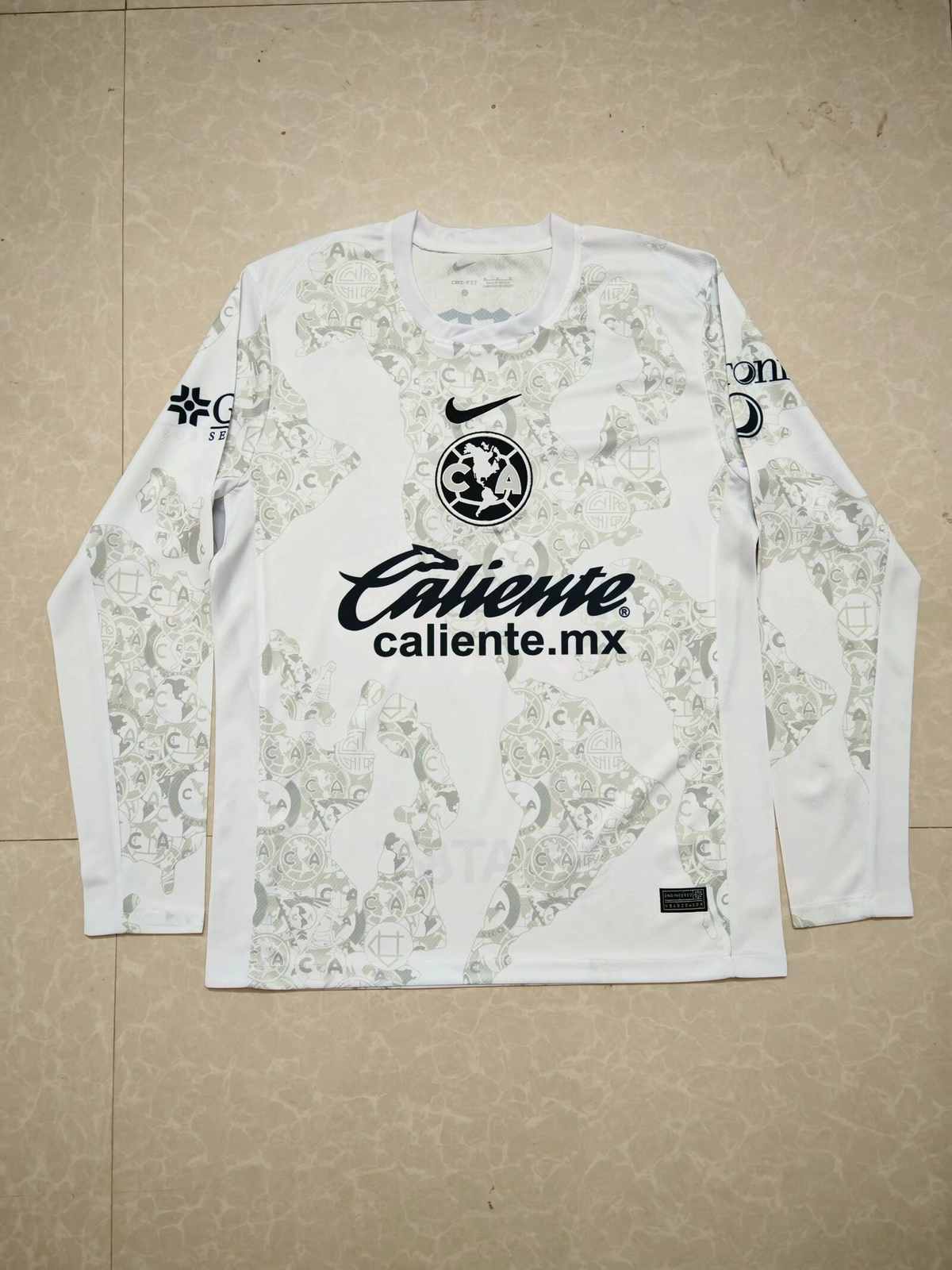 24 25 Americas goalkeeper White long sleeve S-4XL 24 25 美洲 守门员 白色 长袖