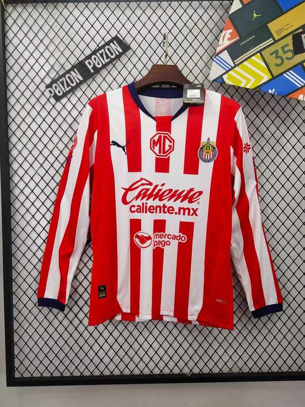 24 25 Chivas home long sleeves size S-2XL 24 25 芝华士 主场 长袖