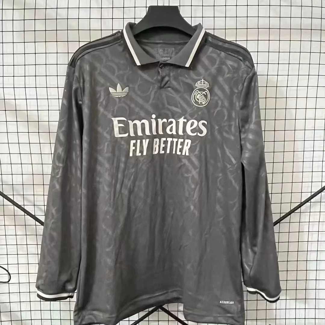 24 25 Real Madrid third away long sleeves size S-2XL 24 25 皇马 二客 长袖