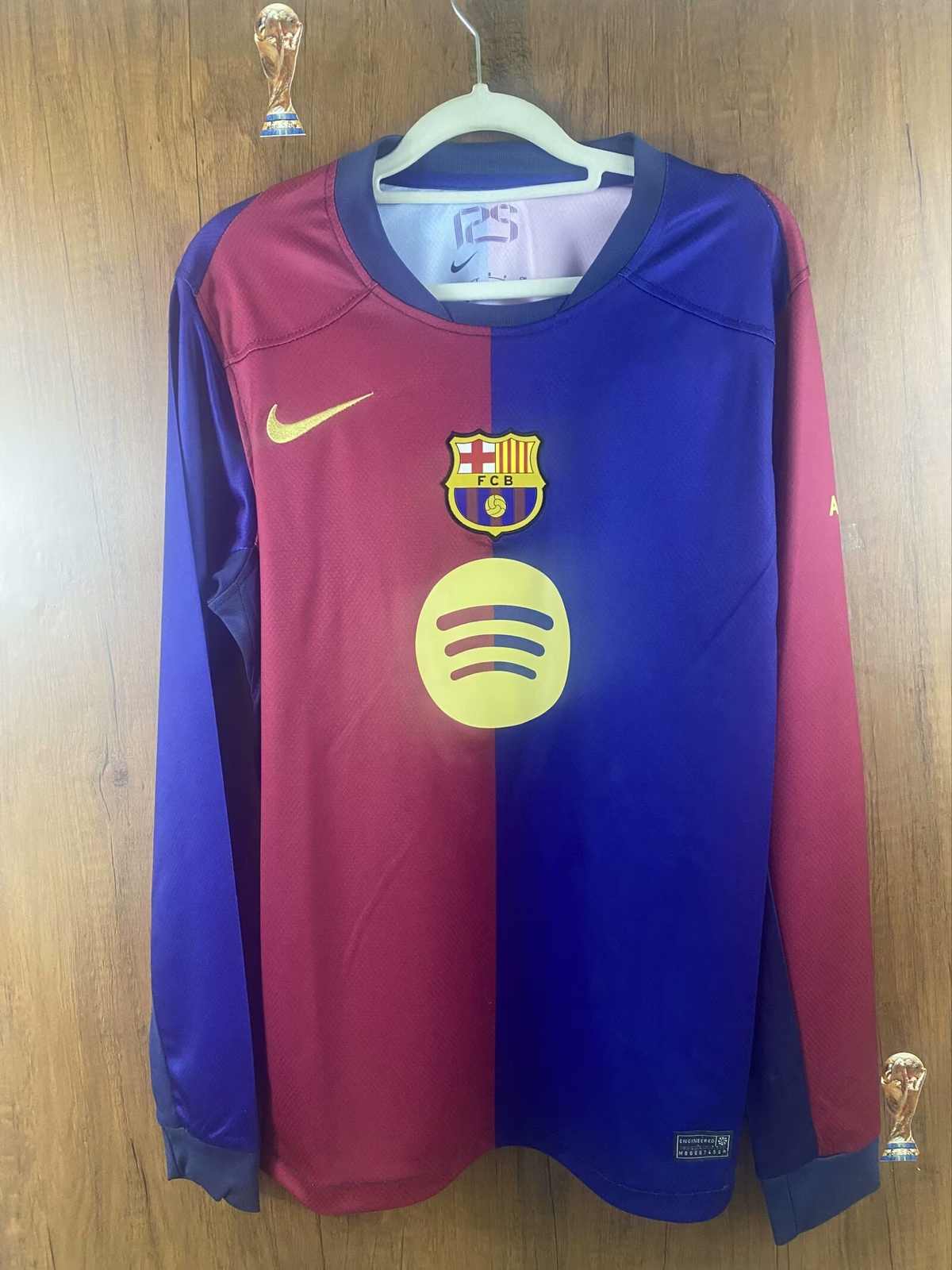 2424 25 Barcelona home long sleeve new sponsor 24 25 巴萨 主场 长袖 圆广告 S-2XL