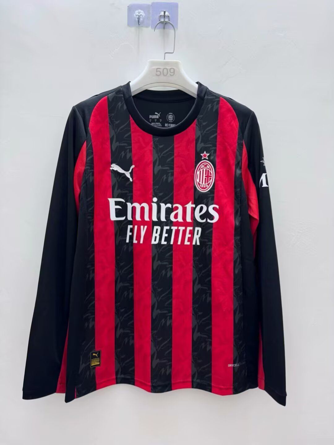 25 26 AC milan home long sleeves 25 26 AC米兰 主场 长袖 S-3XL