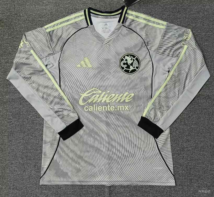 25 26 Americas third Away long-sleeved S-4XL 25 26 美洲 二客 长袖 S-4XL