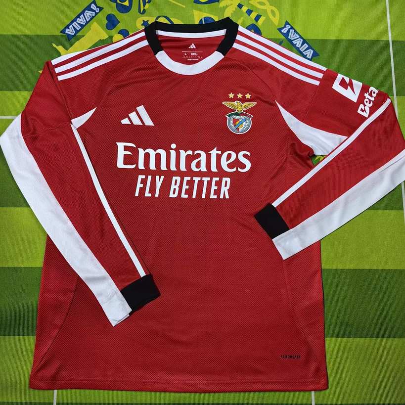 25 26 Benfica Home Long Sleeve S～4XL 25 26 本菲卡 主场 长袖 S～4XL