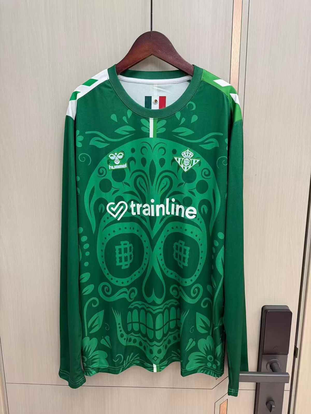 25 26 Betis Day of the Dead long-sleeved S-4XL 25 26 贝蒂斯 亡灵节 长袖 S-4XL