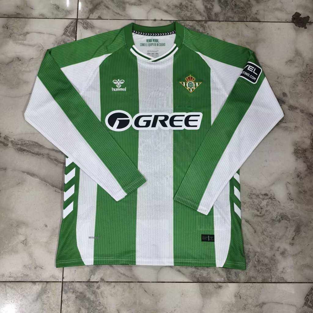 25 26 Betis home long sleeves S-XXL 25 26 贝蒂斯 主场 长袖 S-2XL