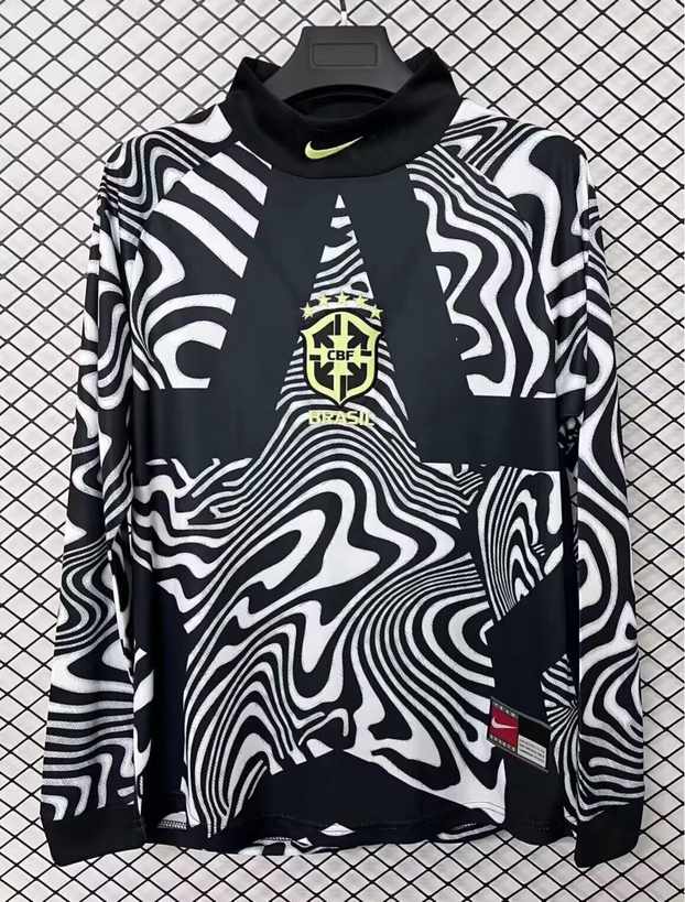 25 26 Brazil goalkeeper Hollywood long sleeved S-2XL 25 26 巴西 守门员 好莱坞 长袖 S-2XL