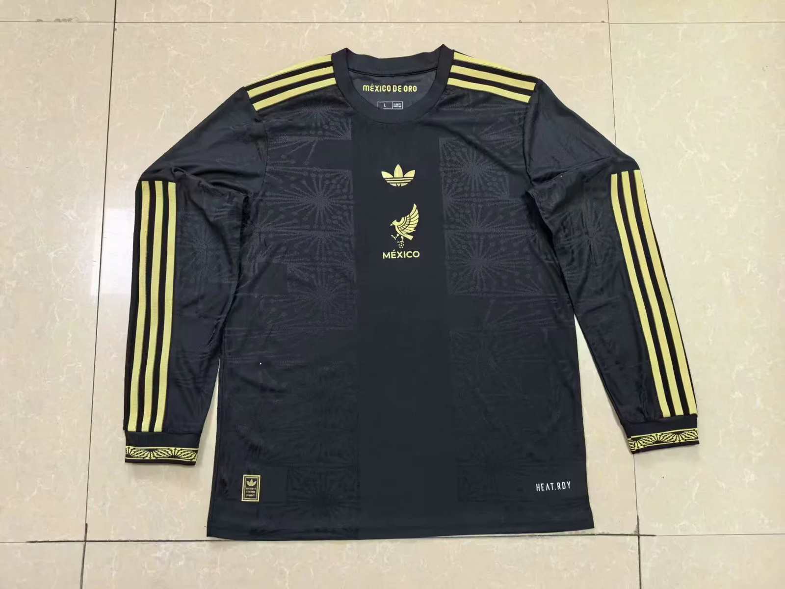 25 26 Mexico Gold Cup black long sleeves 25 26 墨西哥 长袖