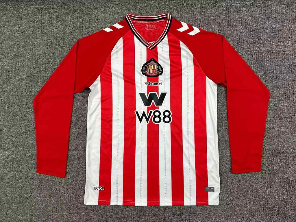 25 26 Sunderland home long sleeves size S-4XL 25 26 桑德兰 主场 长袖