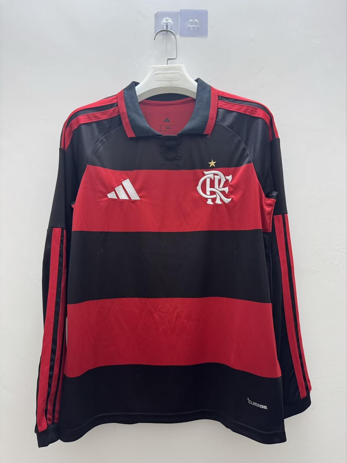 26 27 Flamengo home long sleeved S-4XL 26 27 弗拉门戈 主场 长袖 S-4XL