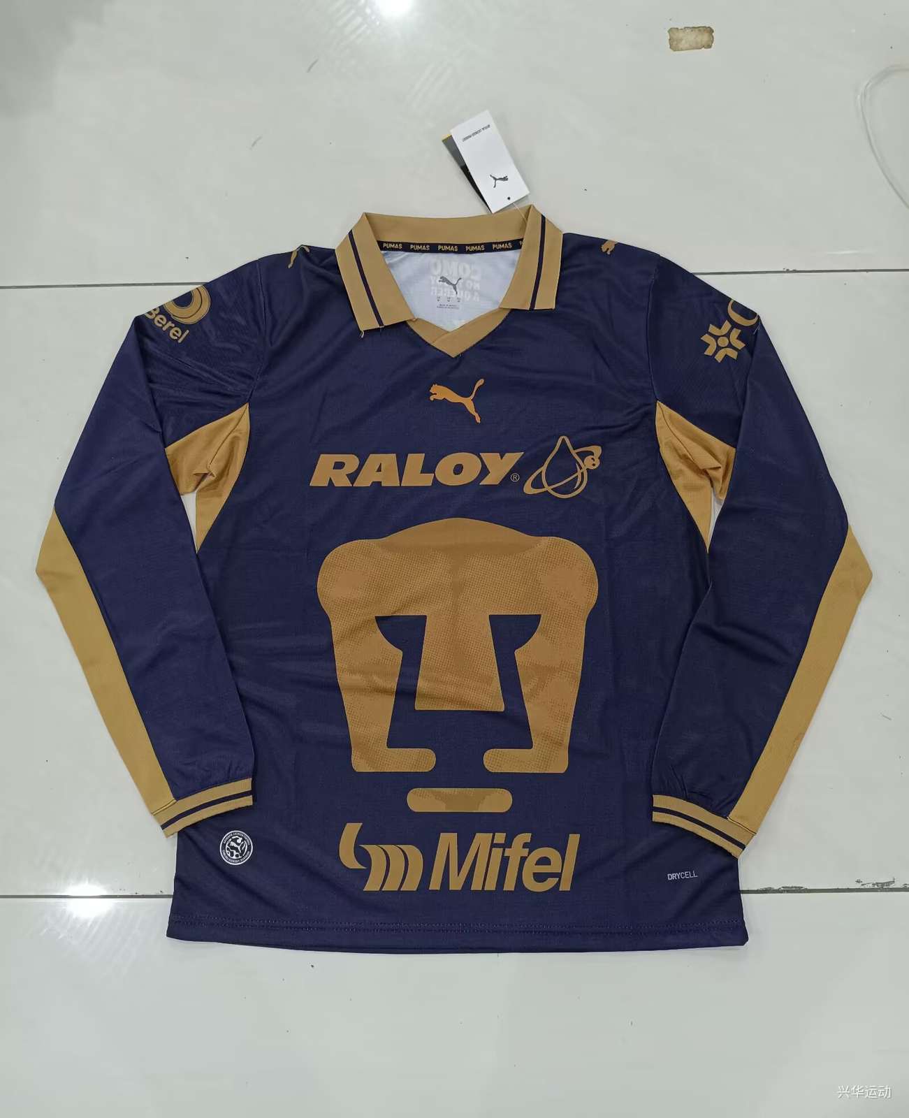 26 27 Pumas away long sleeved S-4XL 26 27 美洲狮 客场 长袖 S-4XL