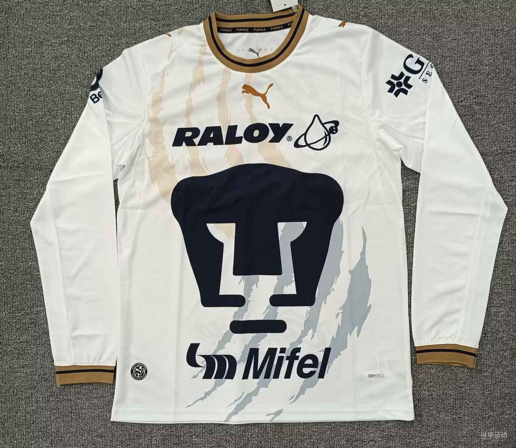 26 27 Pumas home long sleeved S-4XL 26 27 美洲狮 主场 长袖 S-4XL